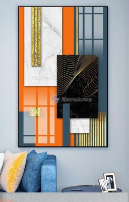 File gốc File tranh hiện đại pha lê gương KF92821 (chuẩn màu) cho in offset