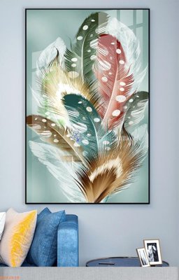 File tranh File tranh hiện đại pha lê gương KF92838 (bản gốc) treo phòng ăn