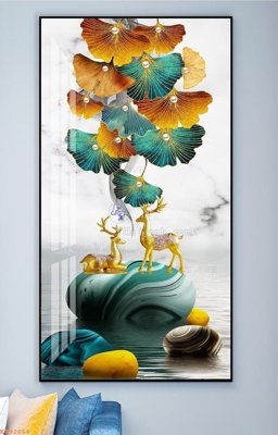 Download file gốc File tranh hiện đại pha lê gương KF92866 (in mica) trong suốt