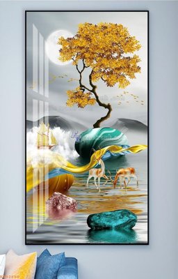 Tải file File tranh hiện đại pha lê gương KF92880 (PSD) cho in tranh kính