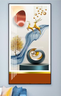 File PSD File tranh hiện đại pha lê gương KF92907 (gốc) cho in quảng cáo