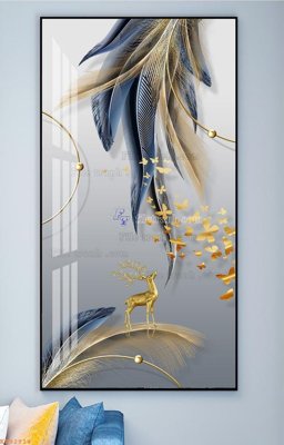 File gốc in ấn File tranh hiện đại pha lê gương KF92914 chất lượng vượt trội