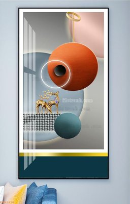 File tranh ảnh gốc File tranh hiện đại pha lê gương KF92920 dùng cho in khổ lớn