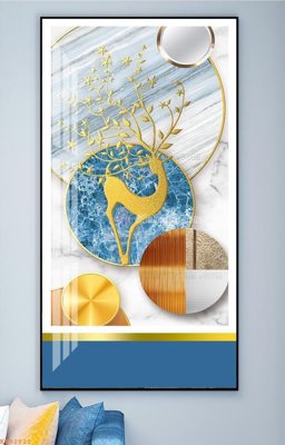 Download file gốc File tranh hiện đại pha lê gương KF92921 (in mica) trong suốt