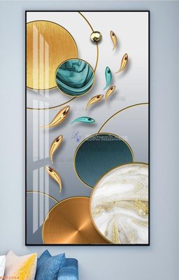 Download file gốc File tranh hiện đại pha lê gương KF92964 (in lụa) hoa lá