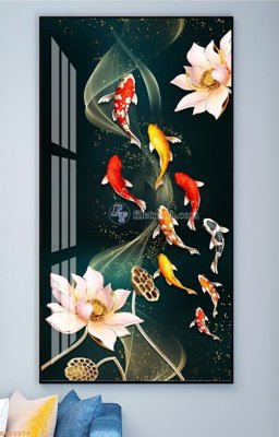 File gốc File tranh hiện đại pha lê gương KF92973 (PNG) không nền chất lượng