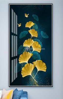 File tranh File tranh hiện đại pha lê gương KF92985 (gốc) chủ đề con người