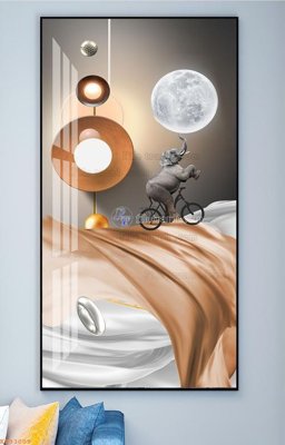 Ảnh mô tả file gốc in mica File tranh hiện đại pha lê gương KF93009