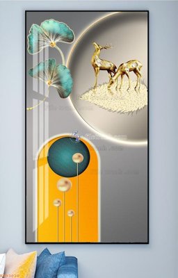 Download file ảnh gốc File tranh hiện đại pha lê gương KF93020 để in ấn