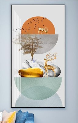 File gốc File tranh hiện đại pha lê gương KF93027 (cho in ấn) từ kho Filetranh