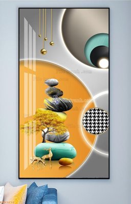 Tải file gốc File tranh hiện đại pha lê gương KF93032 (bản PSD) đầy đủ layer