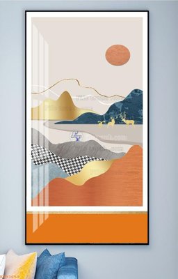 File gốc File tranh hiện đại pha lê gương KF93053 (dành cho quảng cáo)