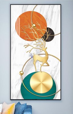 Download file gốc File tranh hiện đại pha lê gương KF93060 (in mica) trong suốt