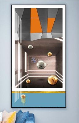 File tranh gốc File tranh hiện đại pha lê gương KF93072 (bản quyền) Filetranh.com