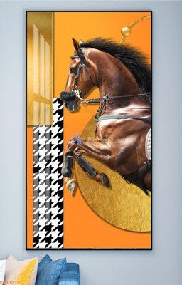 File gốc File tranh hiện đại pha lê gương KF93077 (in lụa) tranh mã đáo