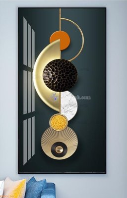 Download file gốc File tranh hiện đại pha lê gương KF93102 (in mica) 3D