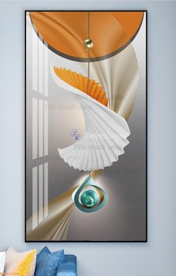 File gốc in mica File tranh hiện đại pha lê gương KF93106 chất lượng