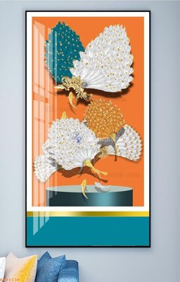 Download file gốc File tranh hiện đại pha lê gương KF93138 (in lụa) cao cấp