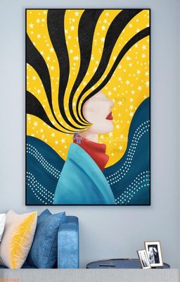 File in ấn chuyên nghiệp File tranh hiện đại pha lê gương KF93166 (file gốc)