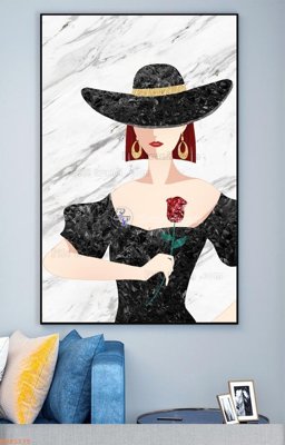 File gốc File tranh hiện đại pha lê gương KF93175 (vector) cho in ấn