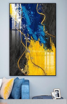 File gốc File tranh hiện đại pha lê gương KF93182 (phong cách) tối giản