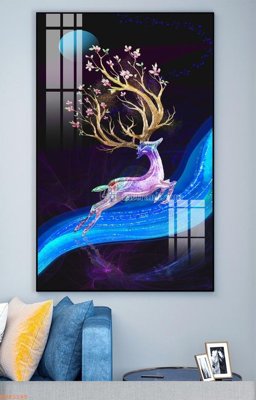 File tranh quảng cáo File tranh hiện đại pha lê gương KF93185 (download file gốc)