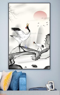 File tranh File tranh hiện đại pha lê gương KF93222 (bản gốc) treo phòng ăn