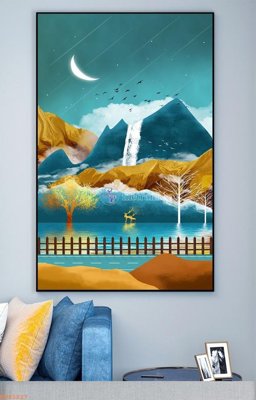 Tải xuống file tranh gốc File tranh hiện đại pha lê gương KF93227 (PSD/TIFF)