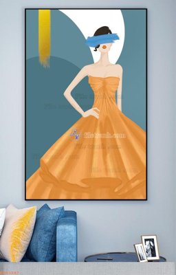 File tranh File tranh hiện đại pha lê gương KF93247 (bản gốc) in lụa 5D