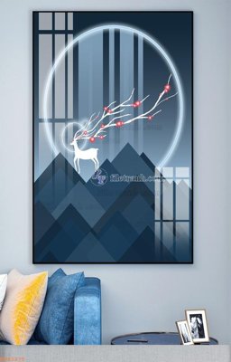 File gốc File tranh hiện đại pha lê gương KF93275 (ảnh chi tiết) để in trần