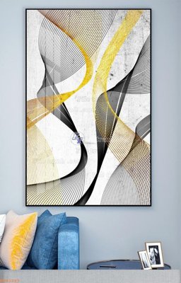 File gốc File tranh hiện đại pha lê gương KF93283 (ảnh chi tiết) để in lụa