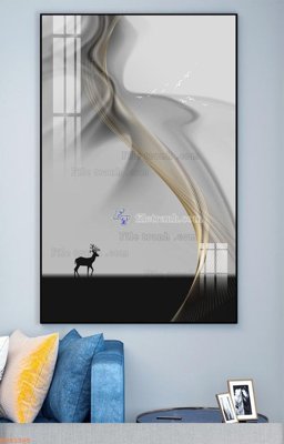 Tải xuống file tranh gốc File tranh hiện đại pha lê gương KF93305 (PSD/TIFF)