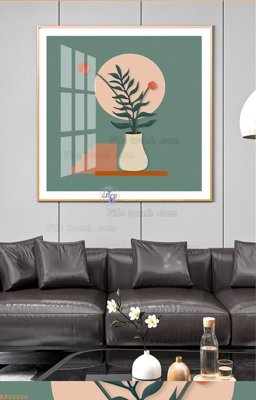 Tải file File tranh hiện đại pha lê gương KF93330 (gốc) làm tranh treo tường