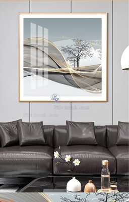 File in ấn File tranh hiện đại pha lê gương KF93340 (bản gốc) chất lượng cao