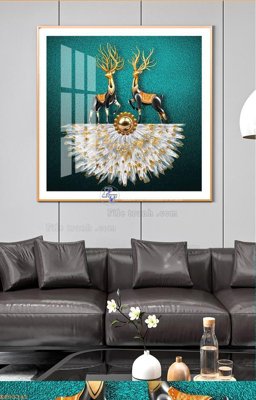 Tải file File tranh hiện đại pha lê gương KF93341 (ảnh gốc) file AI/EPS