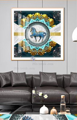 File ảnh File tranh hiện đại pha lê gương KF93345 (gốc) in Hiflex