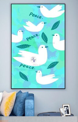 Download file gốc File tranh hiện đại pha lê gương KF93377 (in lụa) nghệ thuật