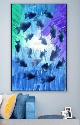 File ảnh File tranh hiện đại pha lê gương KF93380 (gốc) cho trang trí nhà hàng