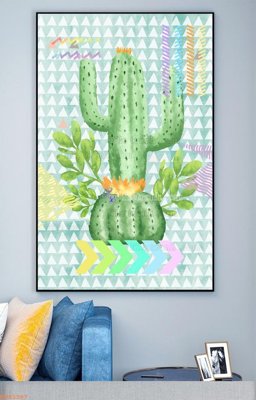 File gốc in mica File tranh hiện đại pha lê gương KF93387 chất lượng