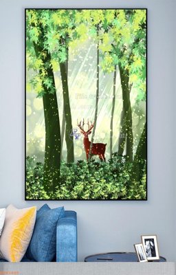 File tranh File tranh hiện đại pha lê gương KF93405 (gốc) chủ đề trừu tượng