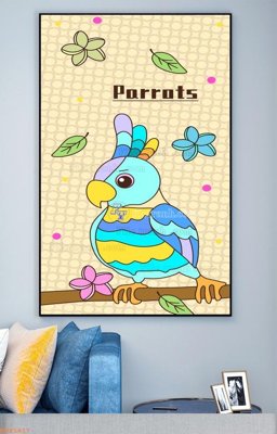 File gốc File tranh hiện đại pha lê gương KF93417 (in mica) trang trí