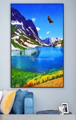 File gốc File tranh hiện đại pha lê gương KF93450 (in ấn) màu sắc trung thực