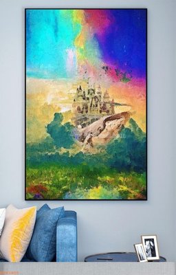 File tranh File tranh hiện đại pha lê gương KF93455 (ảnh gốc) sắc nét hoàn hảo