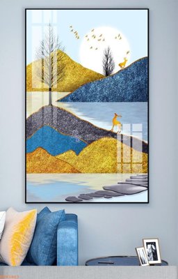 File gốc File tranh hiện đại pha lê gương KF93463 (phiên bản chuẩn) để in ấn