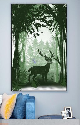 File in mica File tranh hiện đại pha lê gương KF93483 (bản gốc) sắc sảo