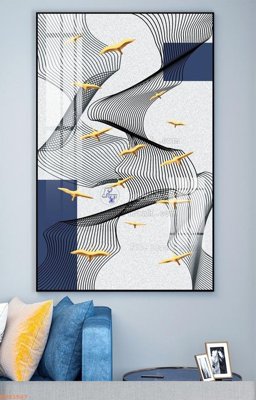 File gốc File tranh hiện đại pha lê gương KF93507 (AI/EPS) cho in ấn