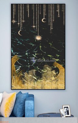 File tranh File tranh hiện đại pha lê gương KF93530 (ảnh gốc) in trần xuyên sáng