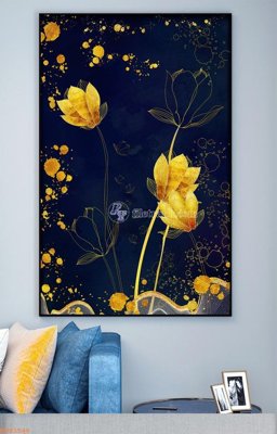 File tranh File tranh hiện đại pha lê gương KF93546 (gốc) chủ đề trừu tượng