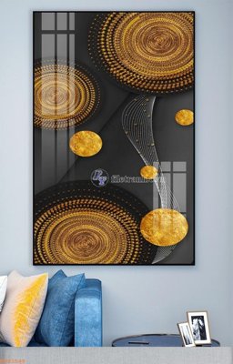 File tranh File tranh hiện đại pha lê gương KF93548 (gốc) in vải canvas