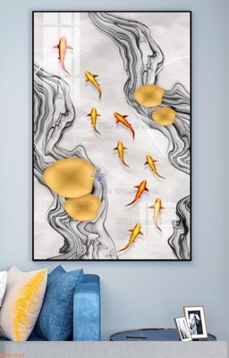 File gốc File tranh hiện đại pha lê gương KF93549 (PNG) nền trong suốt